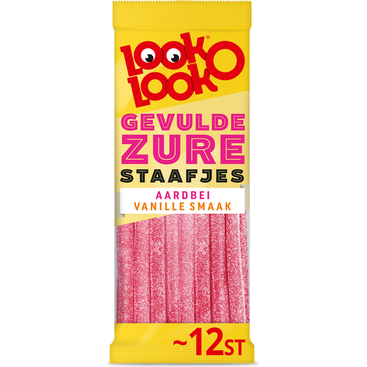 Look-O-Look Gevulde Zure Staafjes 12 stuks 