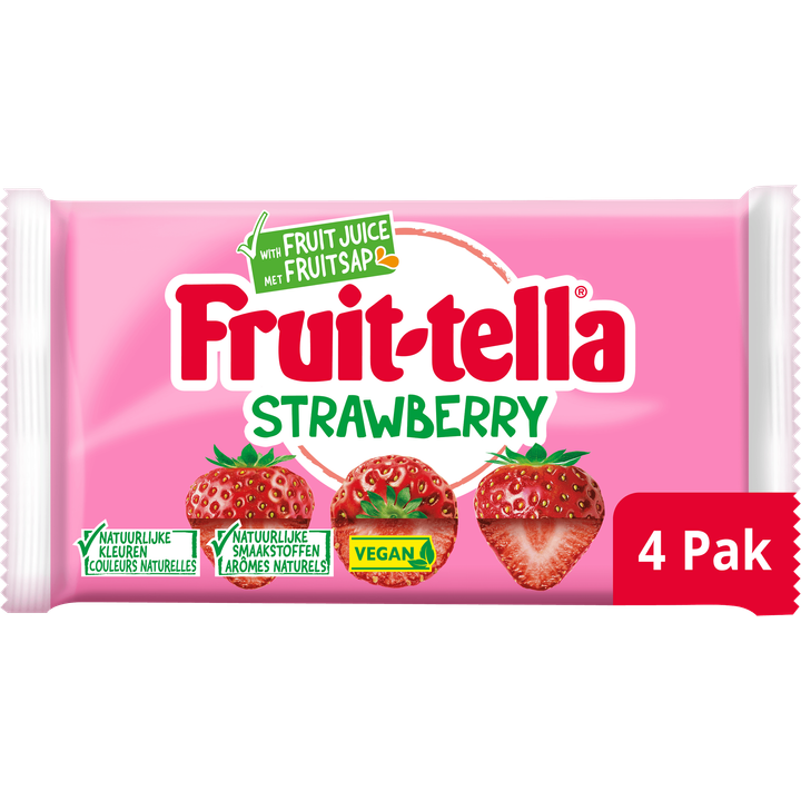 Fruittella Strawberry Vegan 4-pack