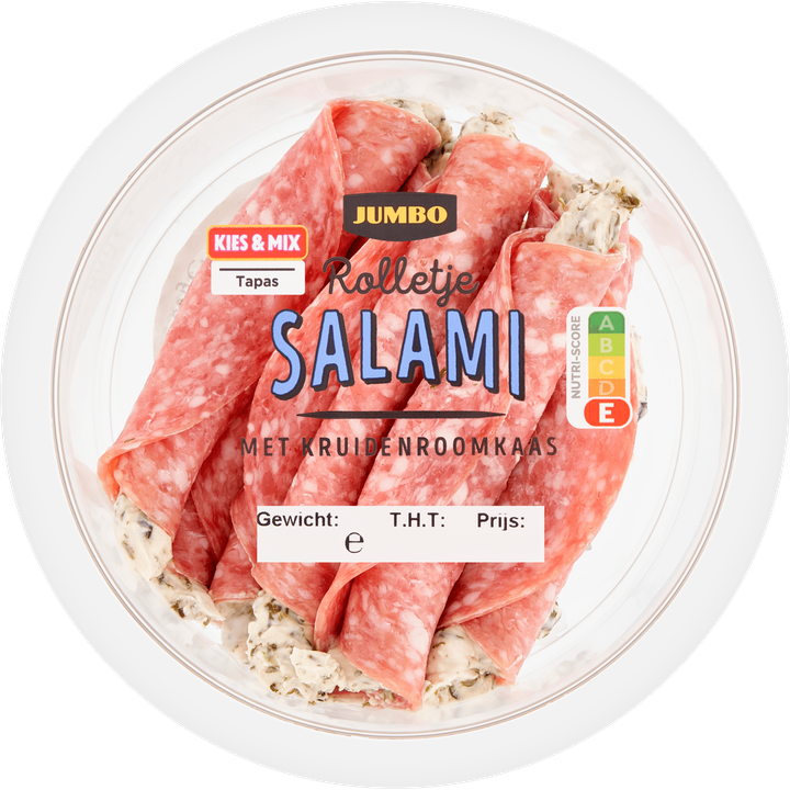 Rolletje Salami met Kruidenroomkaas