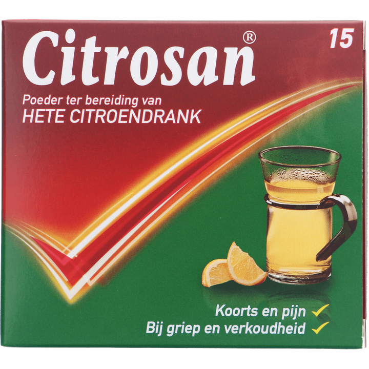 Citrosan Poeder voor hete citroendrank, 15 zakjes