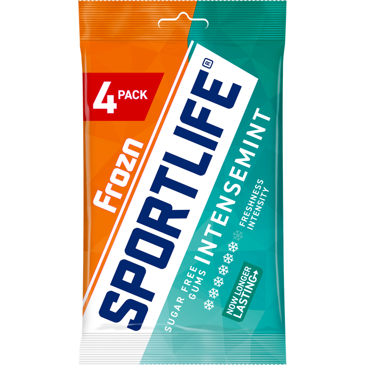 Sportlife Frozn Intensemint Suikervrije kauwgom 4 x 18 g