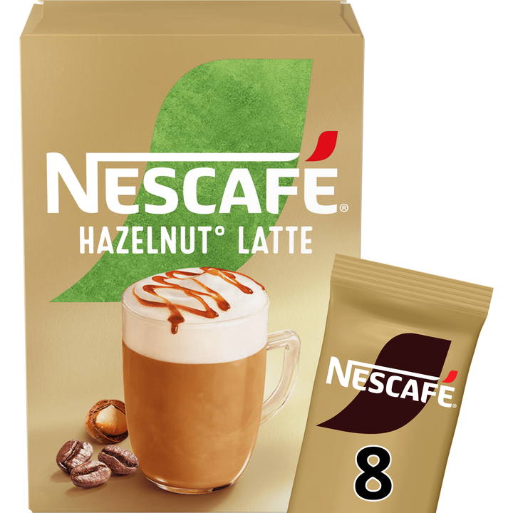 Nescafé Hazelnootsmaak Latte 8 x 17 g