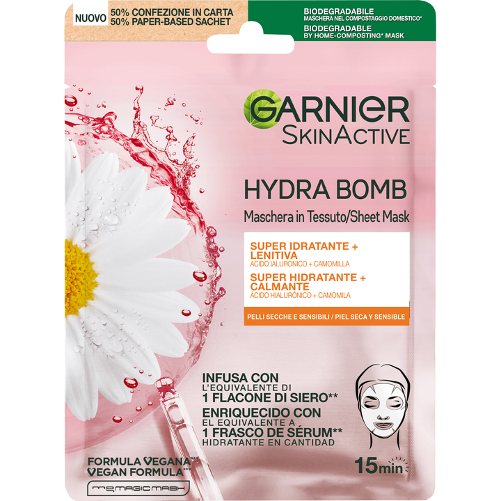 SkinActive Hydra Bomb Tissue Masker met Kamille