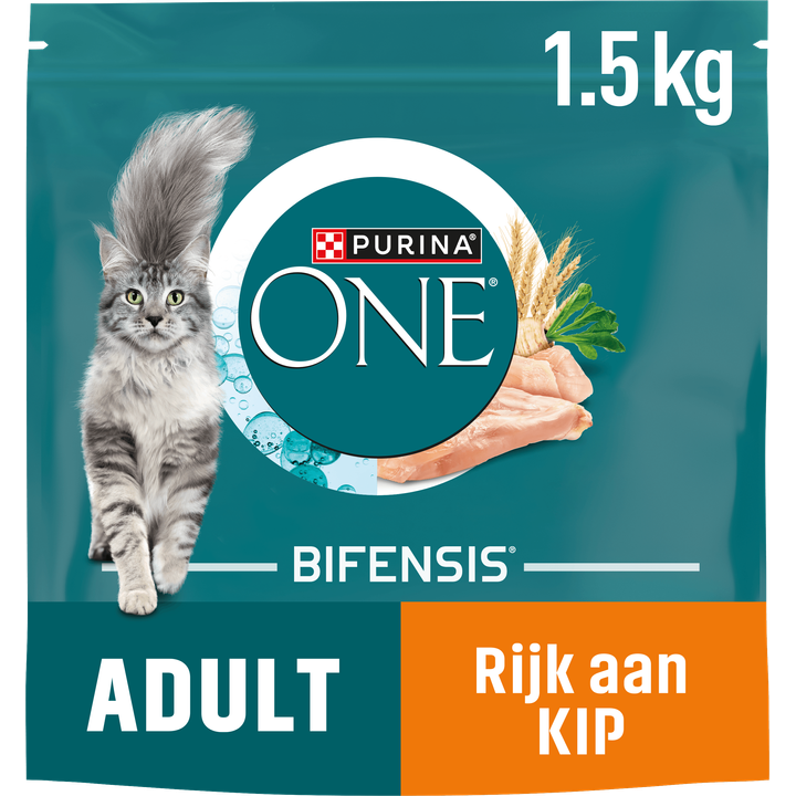 Purina® ONE Adult Rijk aan Kip kattenvoer 1,5 kg