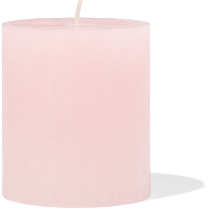 Rustieke Kaars Lichtroze