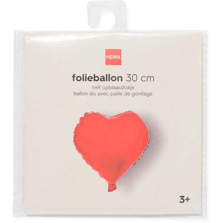 Folieballon Hart