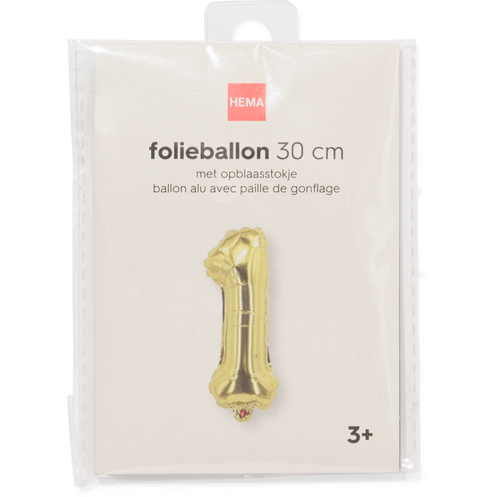 Folieballon Goud 1