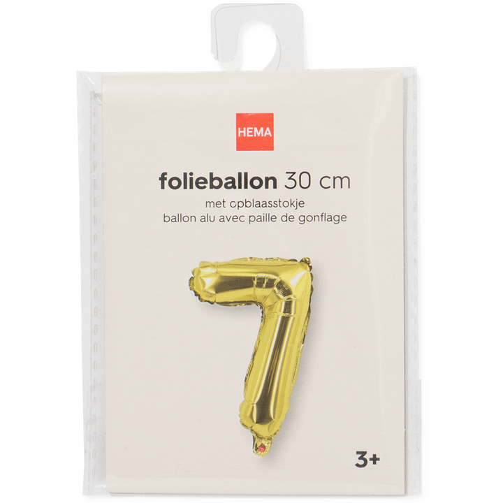 Folieballon Goud 7