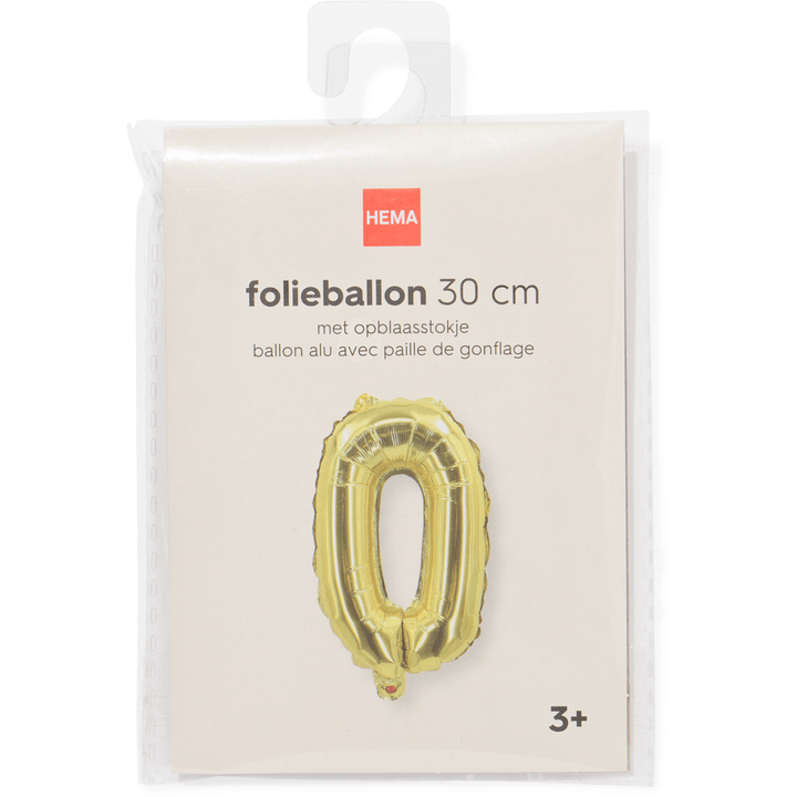 Folieballon Goud 0