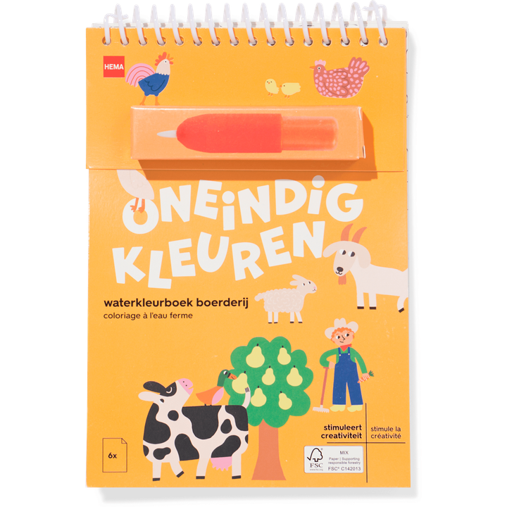 A5 Waterkleurboek Boerderij