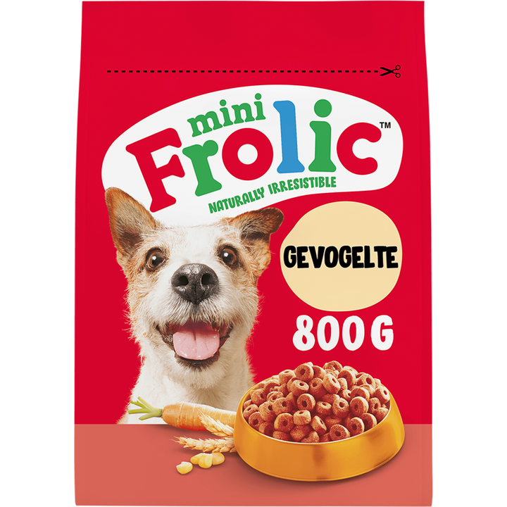 Frolic Hondenbrokken Mini - Gevogelte, Worteltjes & Granen - Hondenvoer - 800g