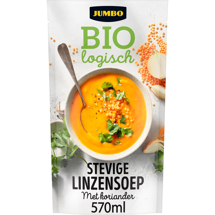Biologisch Stevige Linzensoep met Koriander 570ML