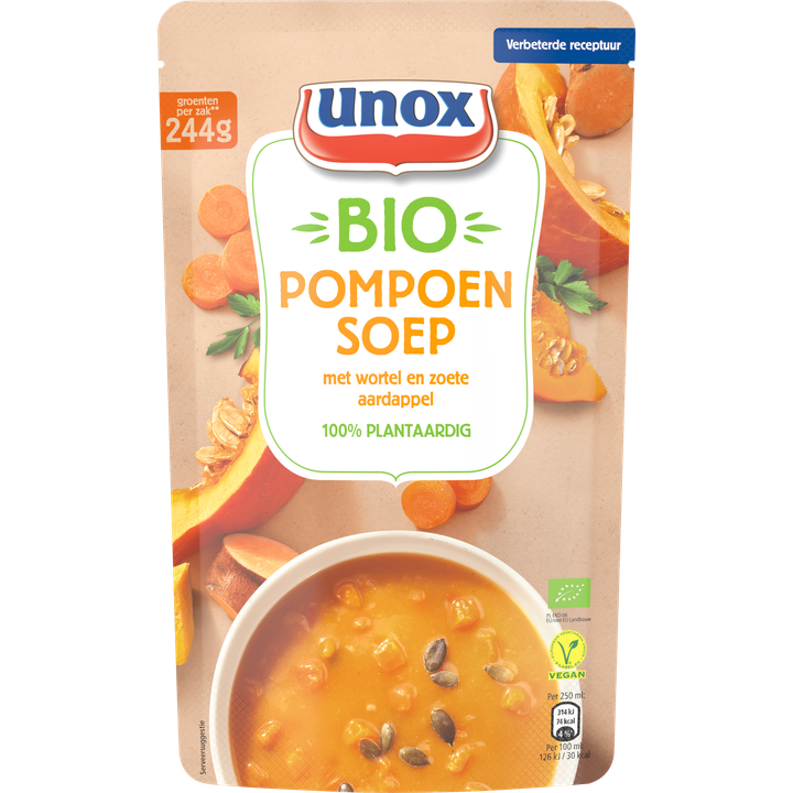 Unox Biologische Soep Biologische Pompoen 570 ml