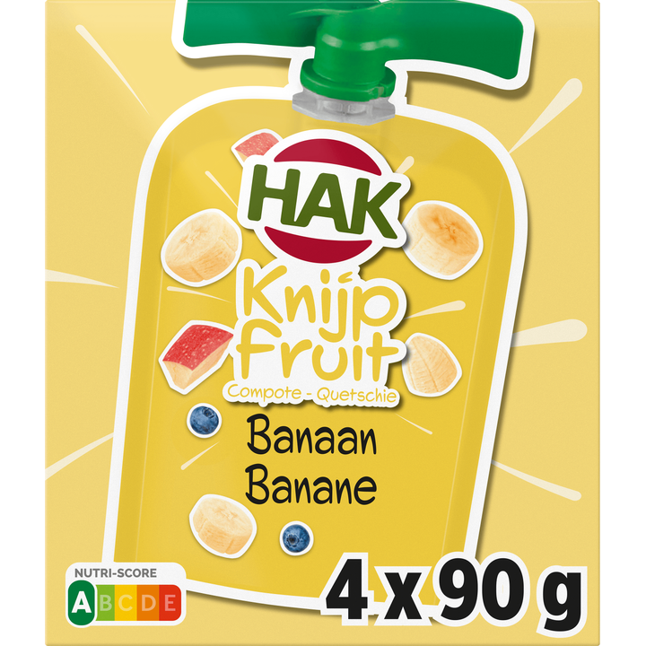 HAK Knijpfruit Banaan 4 Stuks