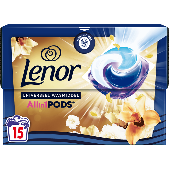 LENOR PODS Wascapsules 15 Wasbeurten, Amber & Orchidee