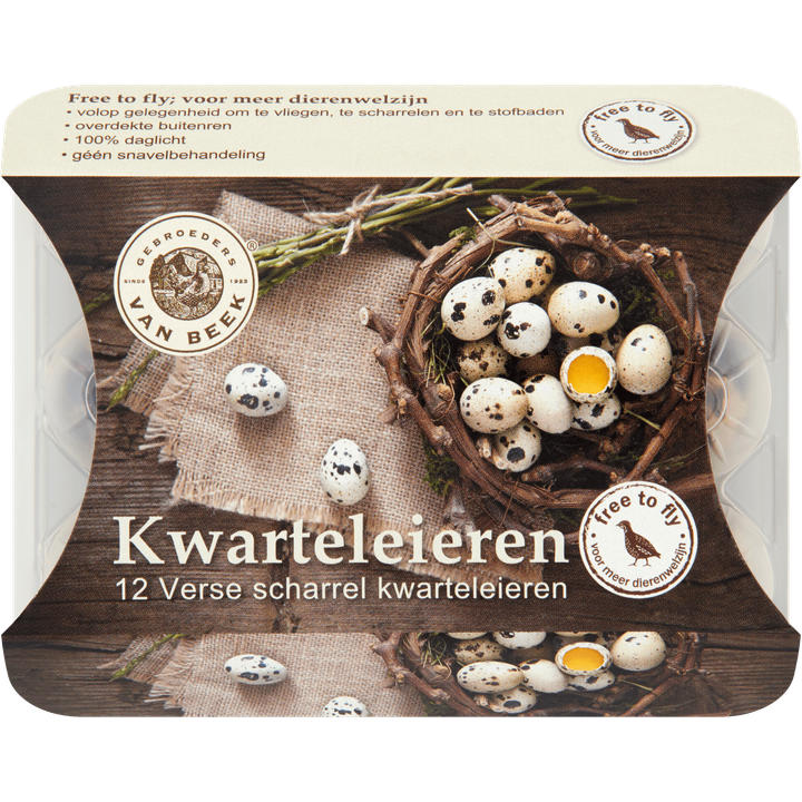 Merkloos Jumbo Scharrel Kwarteleieren 12 Stuks