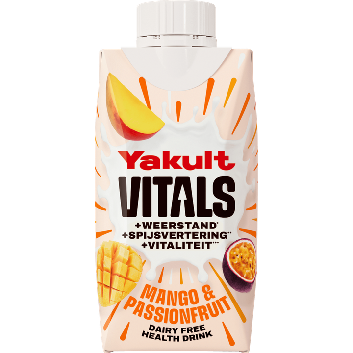 Yakult Vitals Mango & Passionfruit Dairy Free Health Drink 200ML