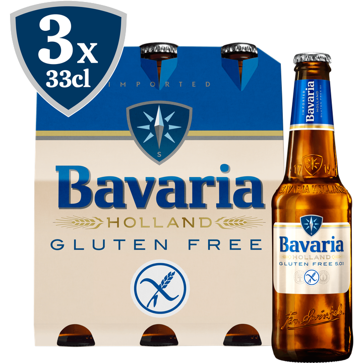 Bavaria - Pils - Glutenvrij - Fles - 3 x 330ML