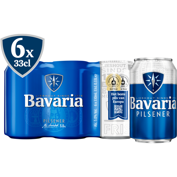 Bavaria - Pilsener - Blik - 6 x 330ML
