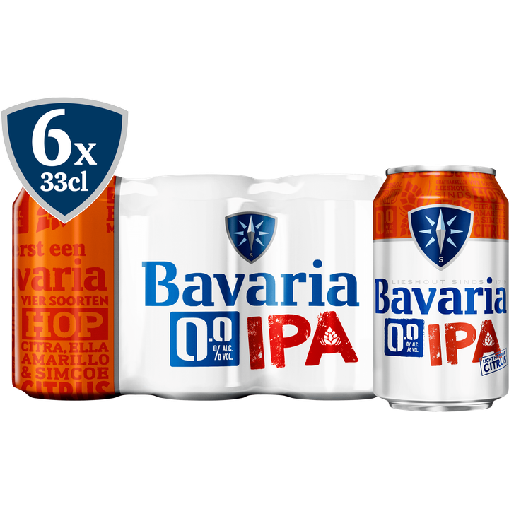 Bavaria - 0.0% IPA Alcoholvrij - Blik - 330ML