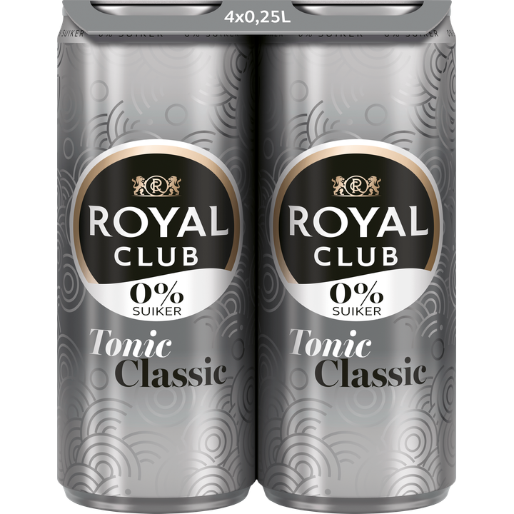 Royal Club 0% Suiker Tonic Classic 4x250ML