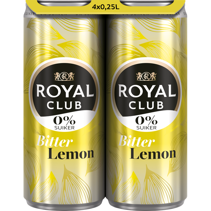 Royal Club Bitter Lemon 0% 4 x 250ML