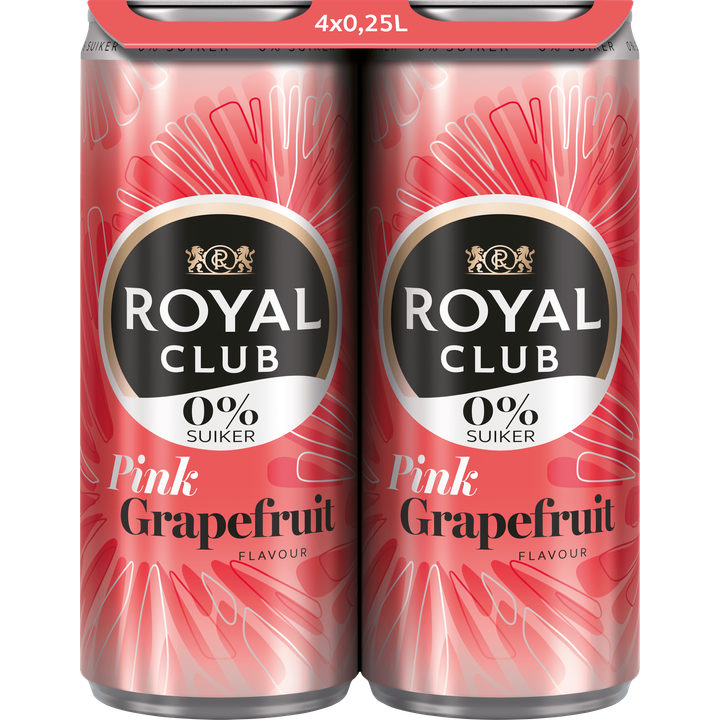 Royal Club Pink Grapefruit 0% 4 x 250ML