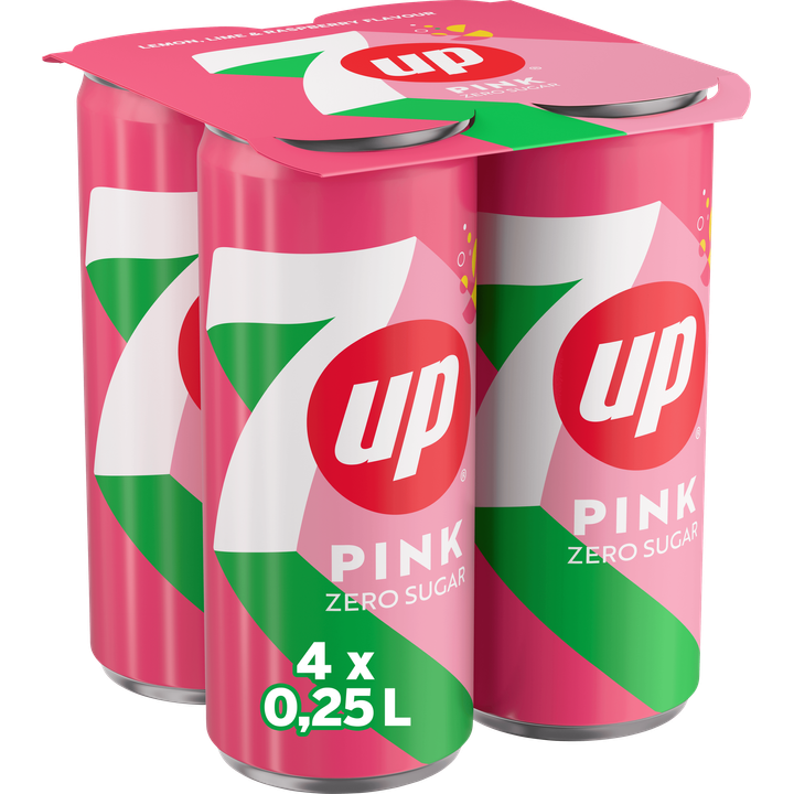 7UP Pink Lemonade Zero 4x250ML