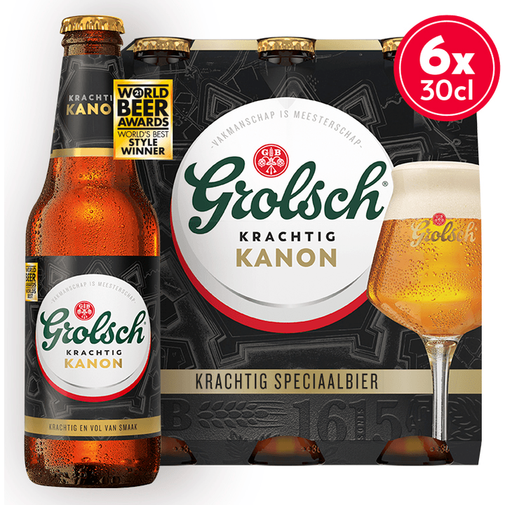 Grolsch - Krachtig Kanon - Fles - 6 x 300ML