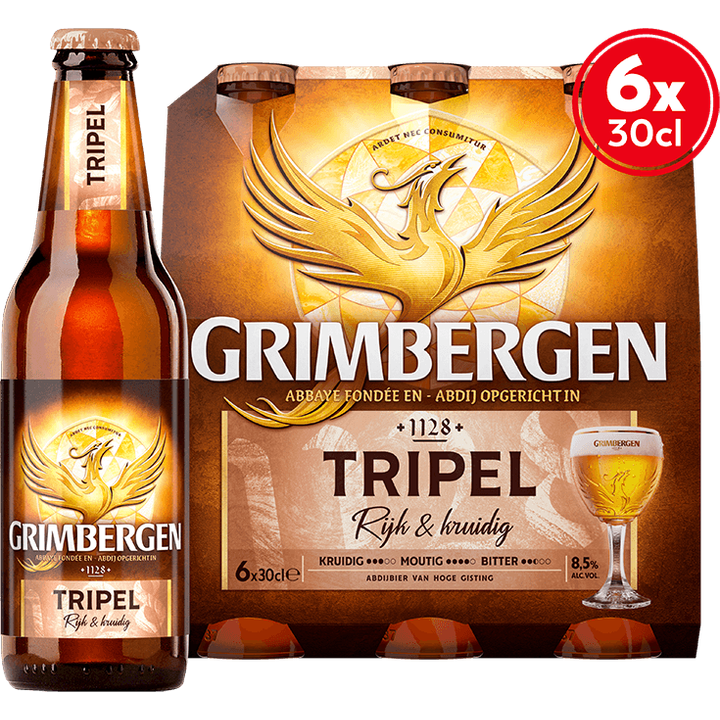 Grimbergen - Tripel - Fles - 6 x 300ML