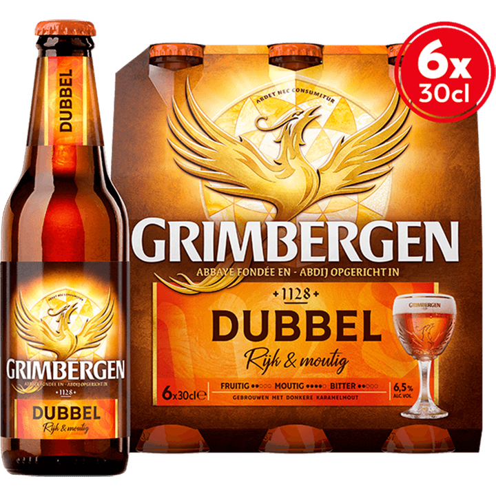 Grimbergen - Dubbel - Fles - 6 x 300ML