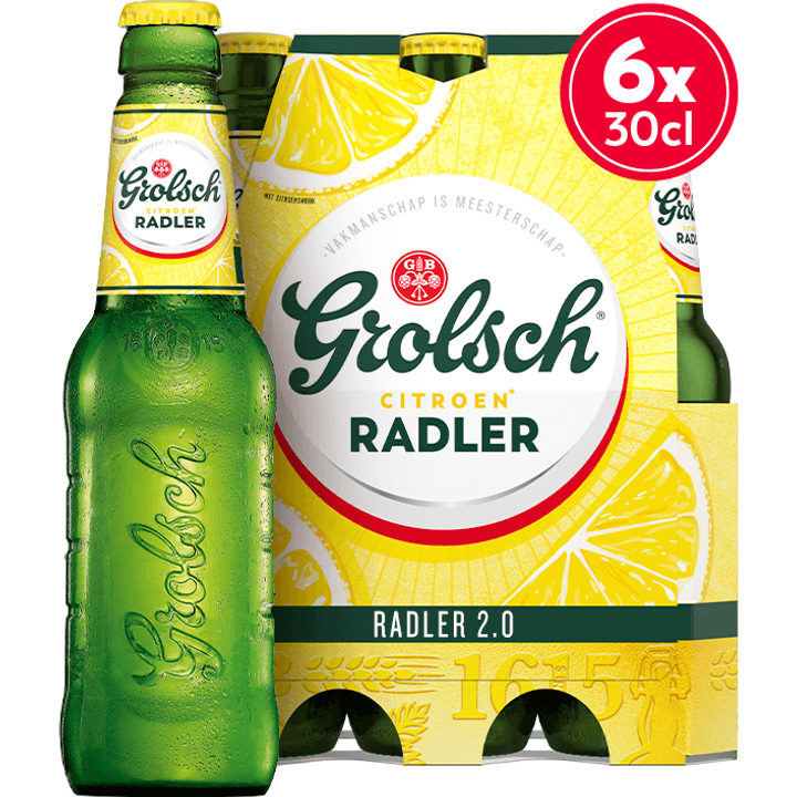 Grolsch - Citroen Radler - Fles - 6 x 300ML