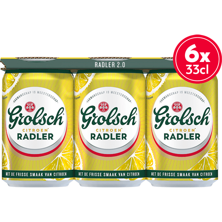 Grolsch - Citroen Radler - Blik - 6 x 330ML