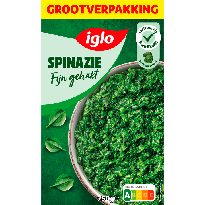 Iglo Spinazie fijn gehakt 750 g