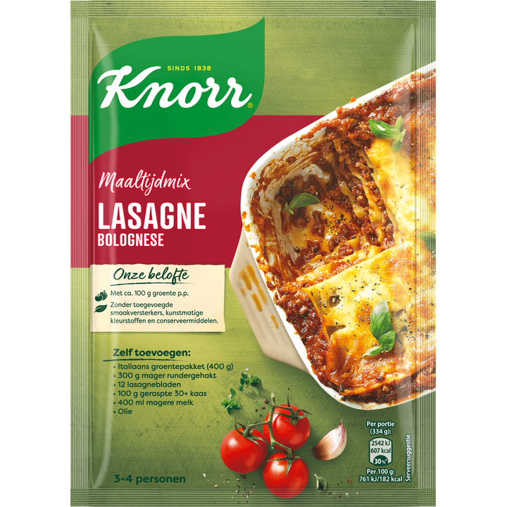 Knorr Lasagne Bolognese Maaltijd Mix 67g