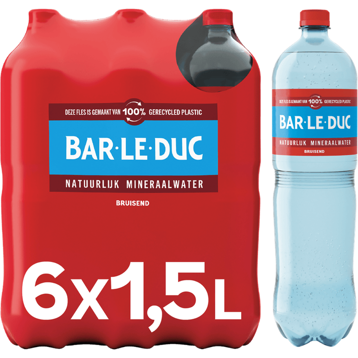 Bar-le-duc mineraalwater koolzuurhoudend fles 6 x 1,5l