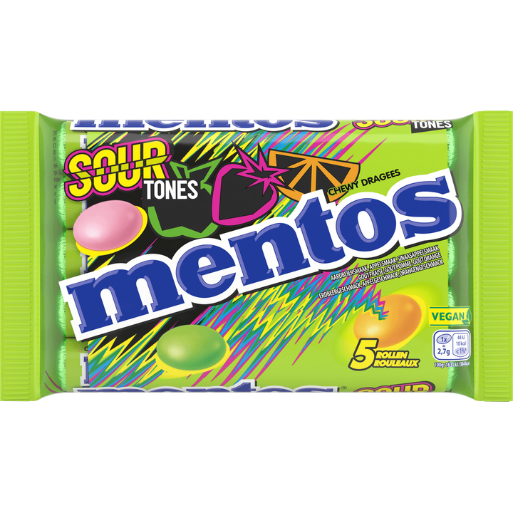 Mentos Sour Tones 5x37,5g