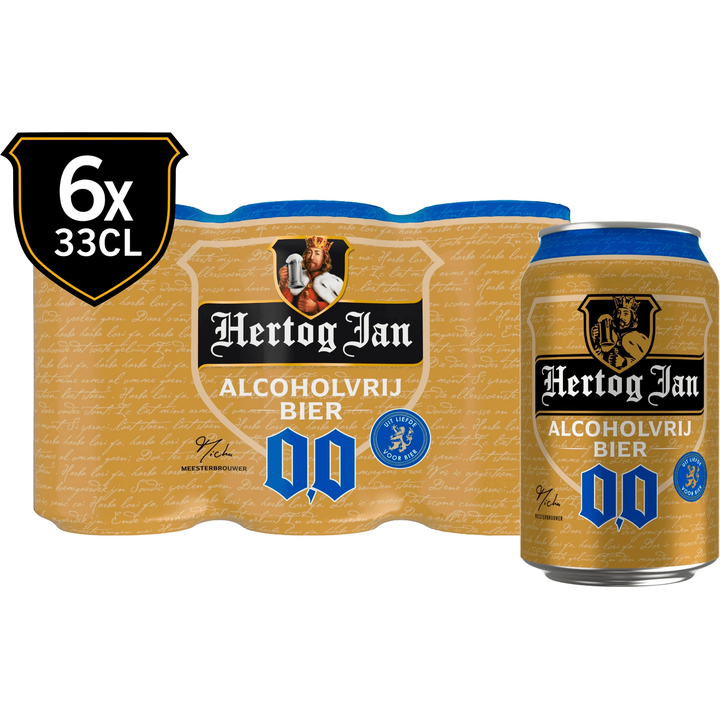 Hertog Jan Alcoholvrij Bier Blik 6 x 33 cl