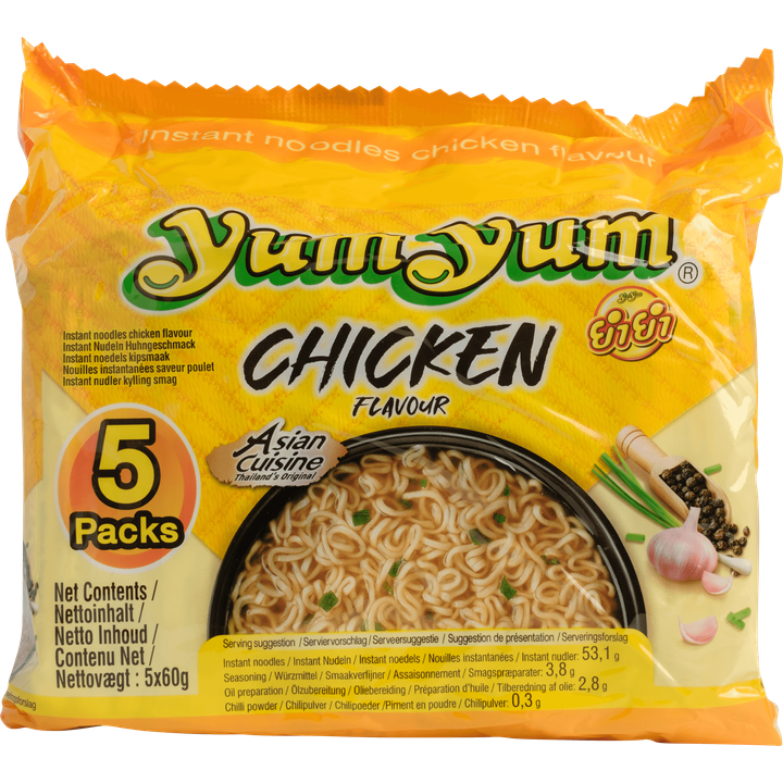 Yum Yum Asian Cuisine Chicken Flavour 5 x 60 g bestellen? | Jumbo