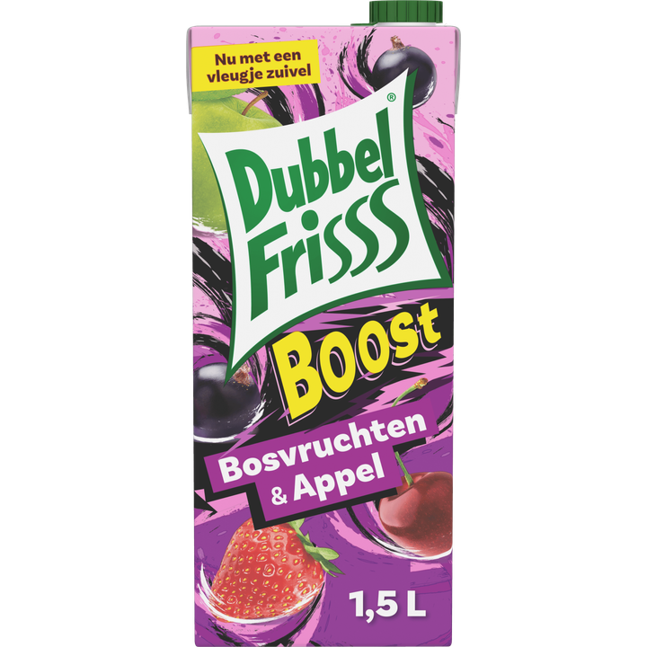 DubbelFrisss Boost Bosvruchten - Appel 1,5L