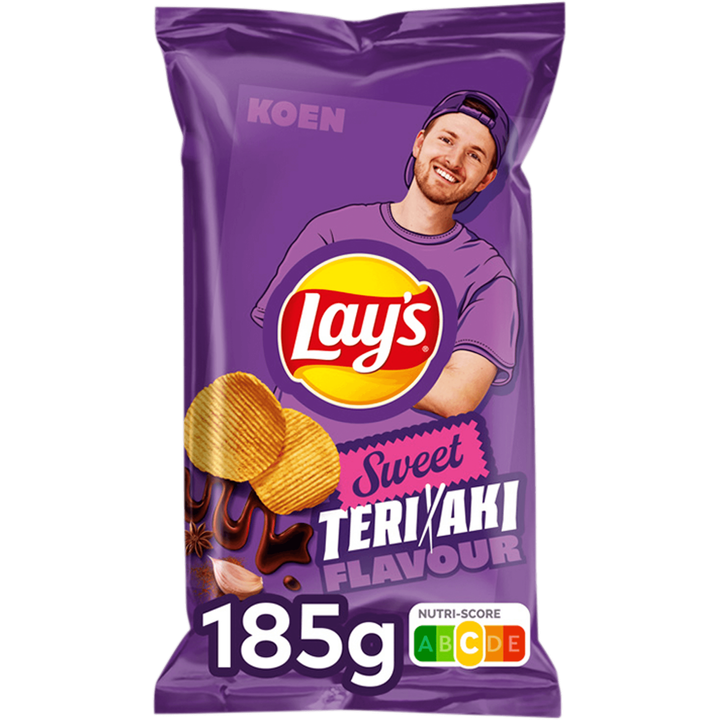 Lay's Max Ribbel Chips Sweet Teriyaki 185 g