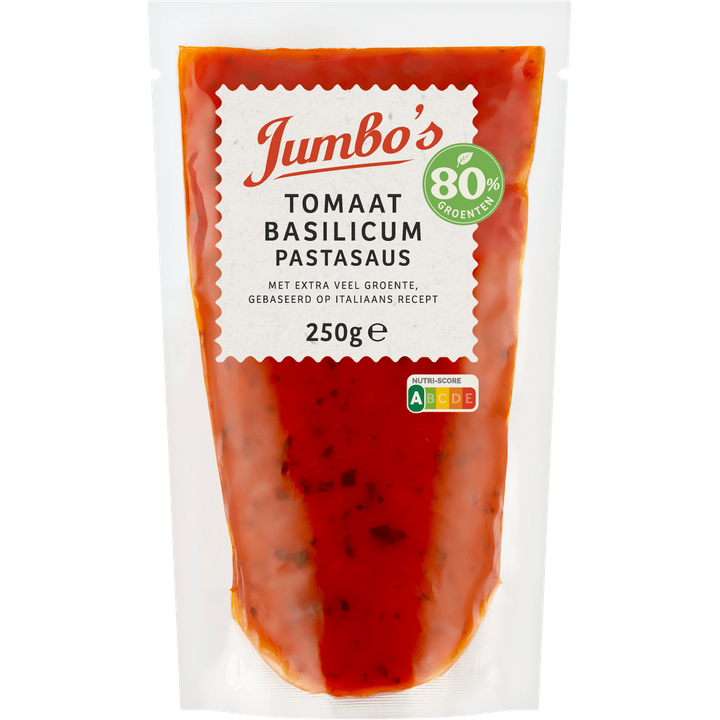 Jumbo's Pastasaus Tomaat Basilicum 250 g