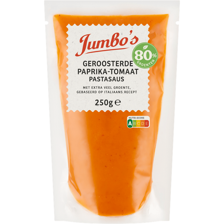 Jumbo's Pastasaus Geroosterde Paprika-Tomaat 250 g