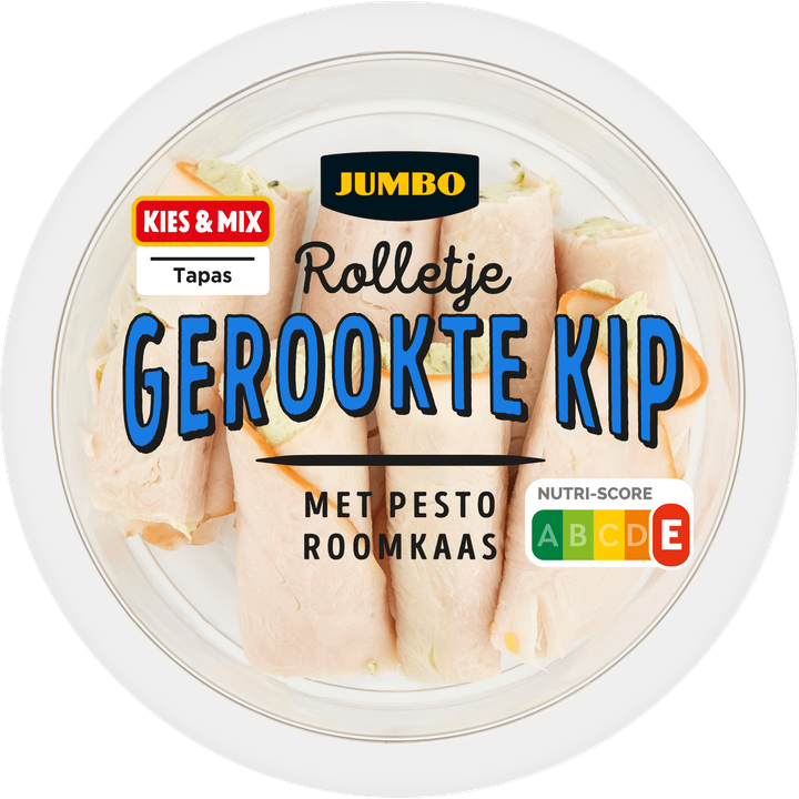 Gerookte Kip Rolletjes met Pesto Roomkaas