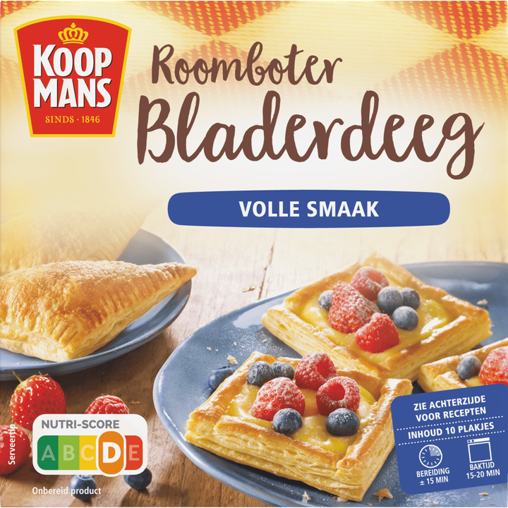 Koopmans Bladerdeeg Roomboter 10 Plakjes 450 g