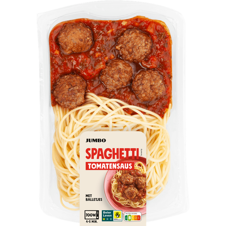Spaghetti Tomatensaus met Balletjes