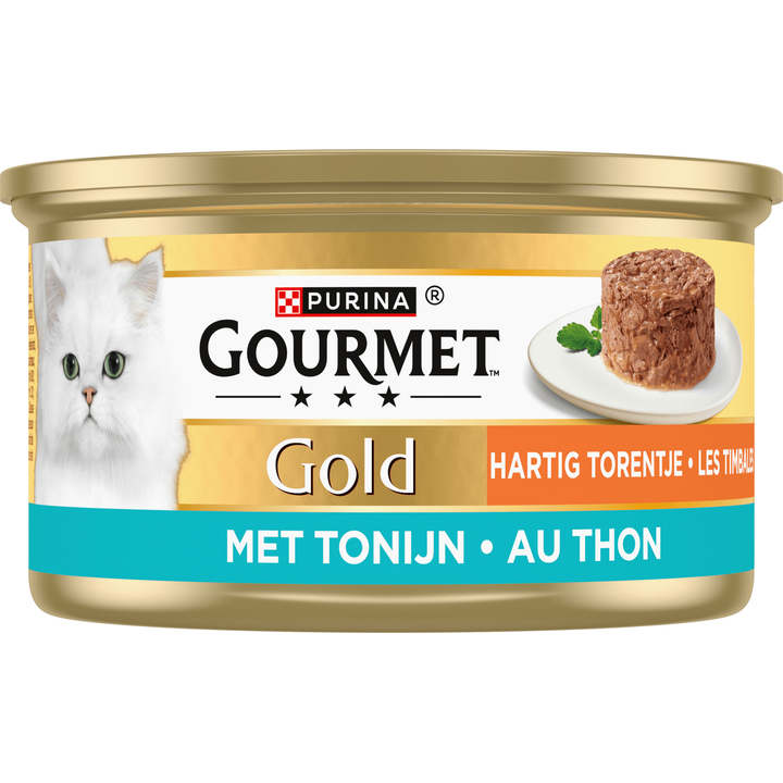 Gourmet Gold Hartig Torentje Kattenvoer nat met Tonijn