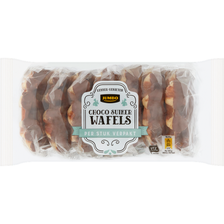 Suikerwafels met Chocolade 7 Stuks