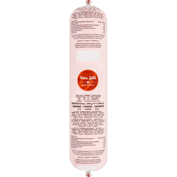 Van Gils Aardbei IJs 1000 ml