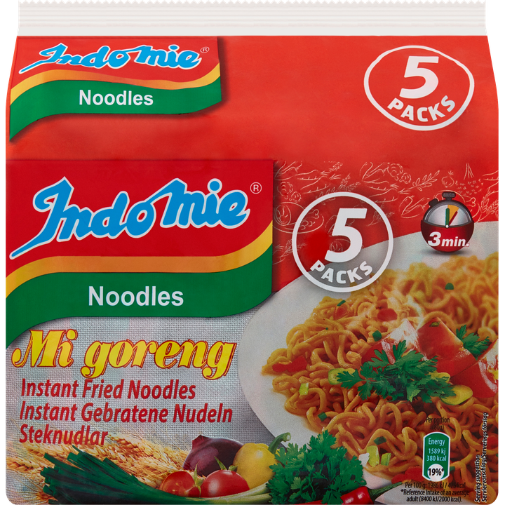 Indomie Noodles Mi Goreng Instant Fried 5 x 80 g